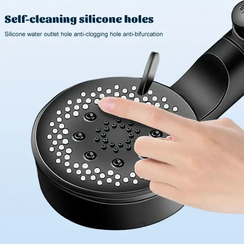 Black Adjustable Shower Head