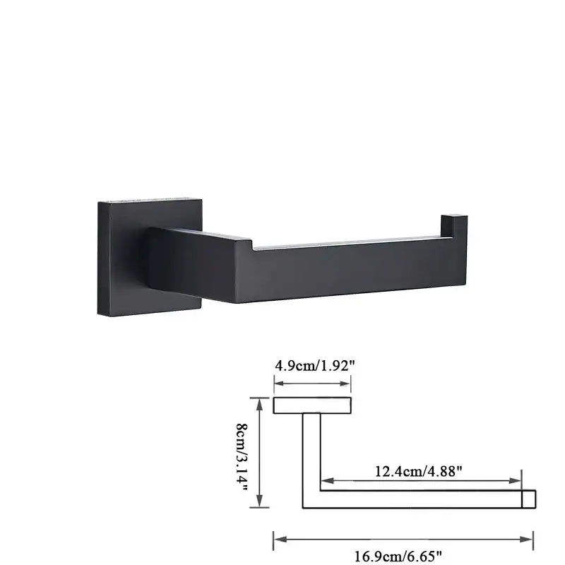 Black Modern Towel Rack