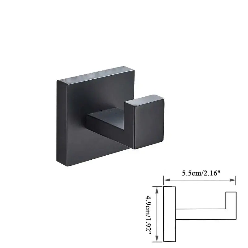 Black Modern Towel Rack