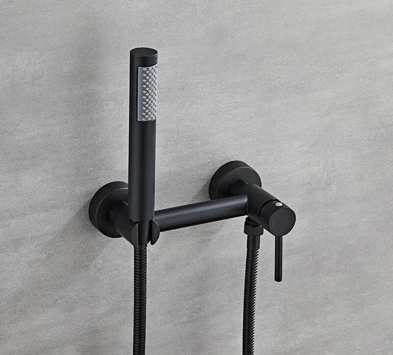 Black Bidet Faucet Set