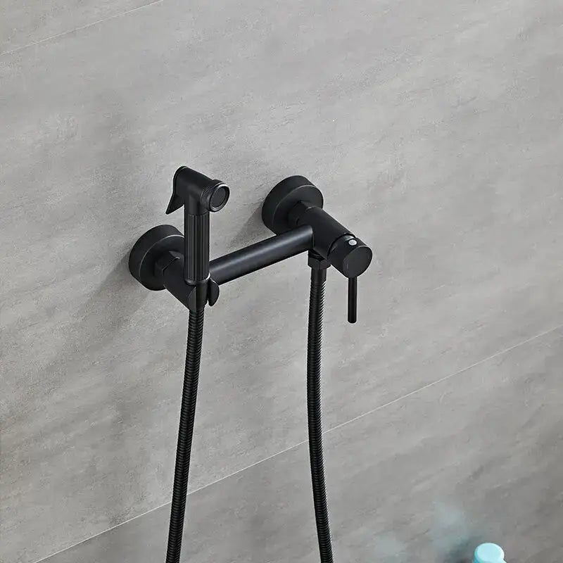 Black Bidet Faucet Set