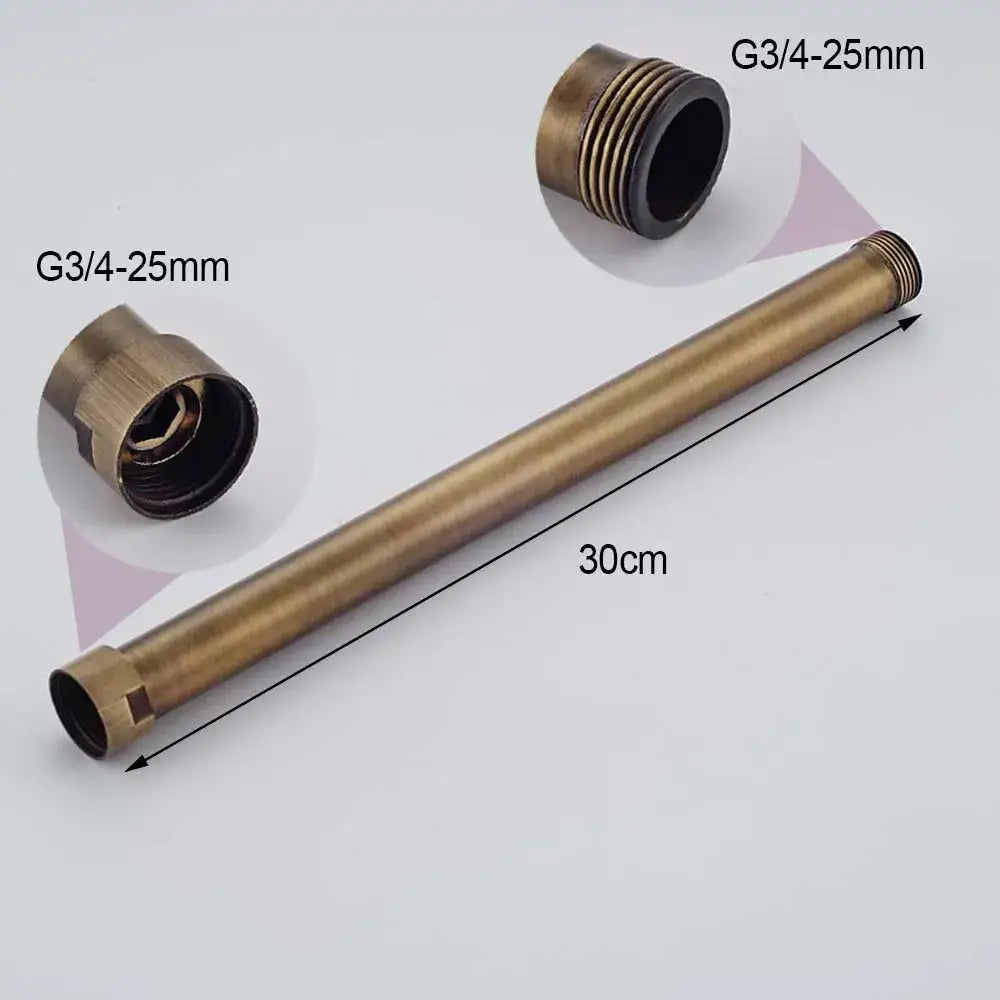 Black Brass Faucet Extension