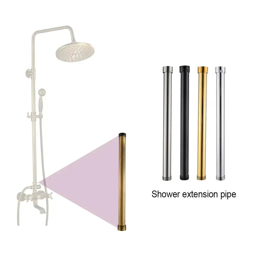 Black Brass Faucet Extension