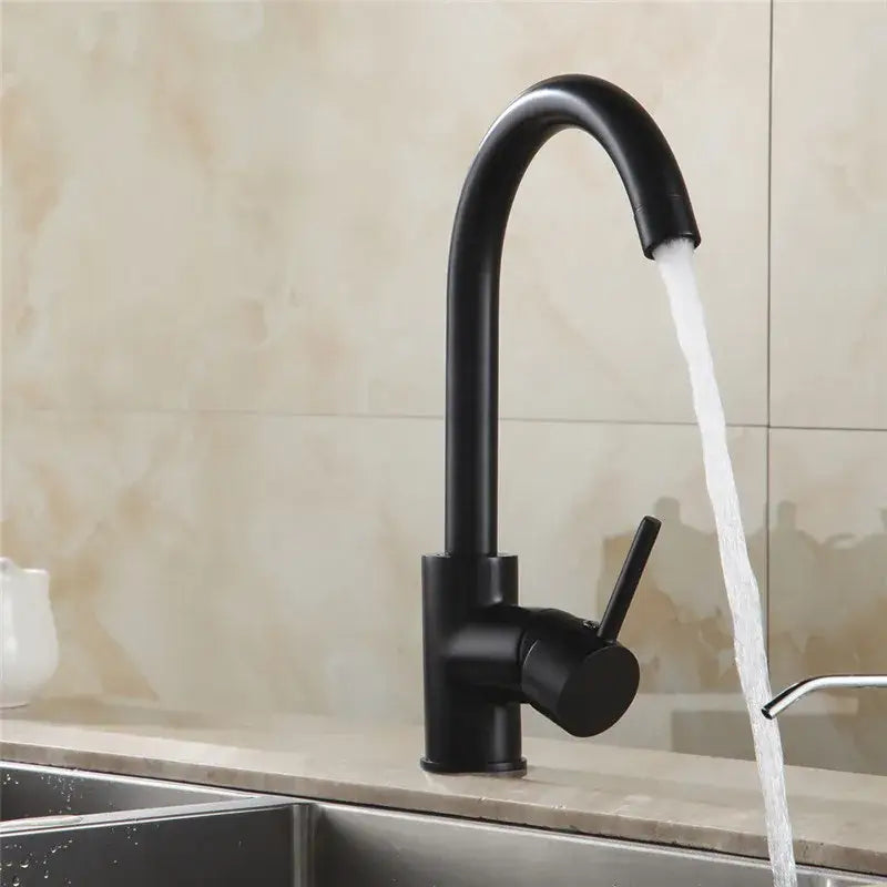 Black Brass Swivel Faucet