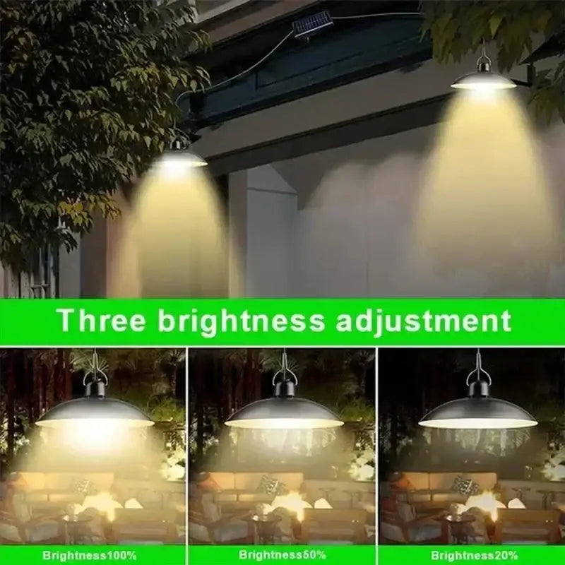 Black Solar Pendant Light