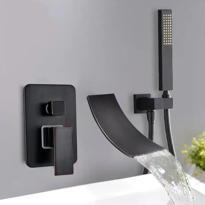 Black Bathtub Faucet Set
