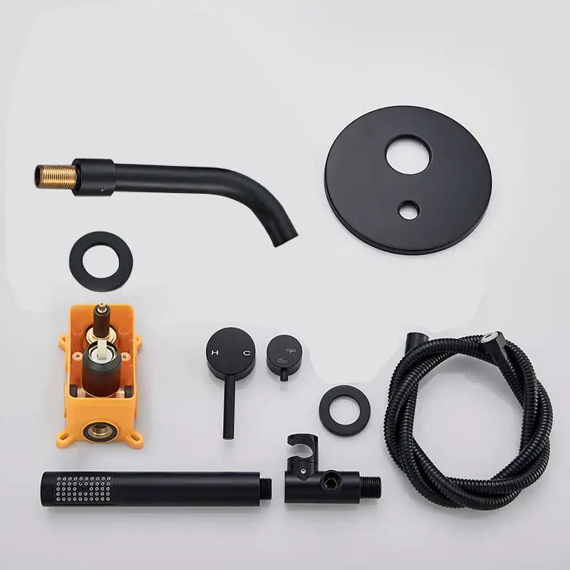 Black Bathtub Faucet Set