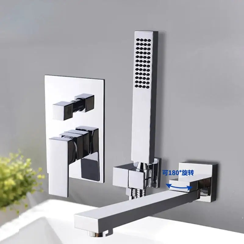 Black Bathtub Faucet Set