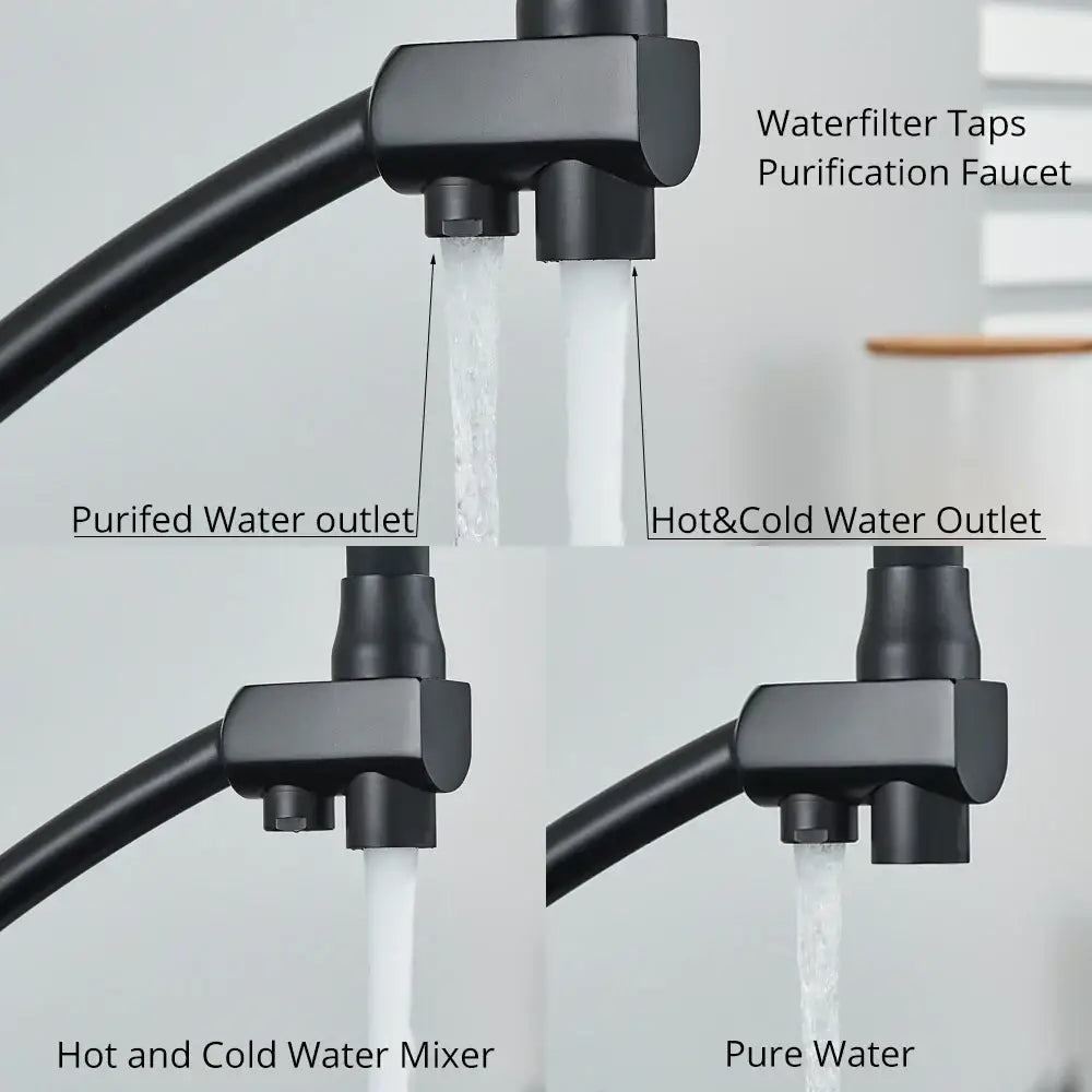 Black Purification Kitchen Faucet