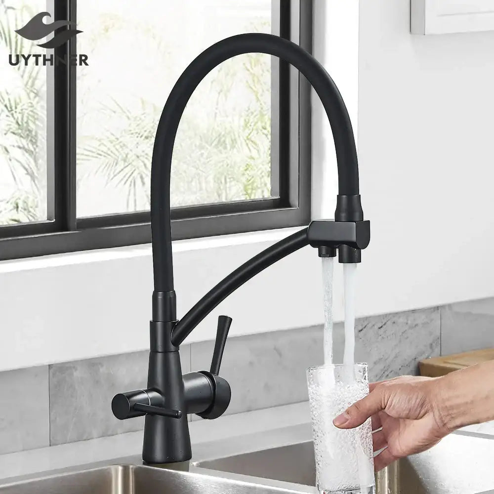 Black Purification Kitchen Faucet