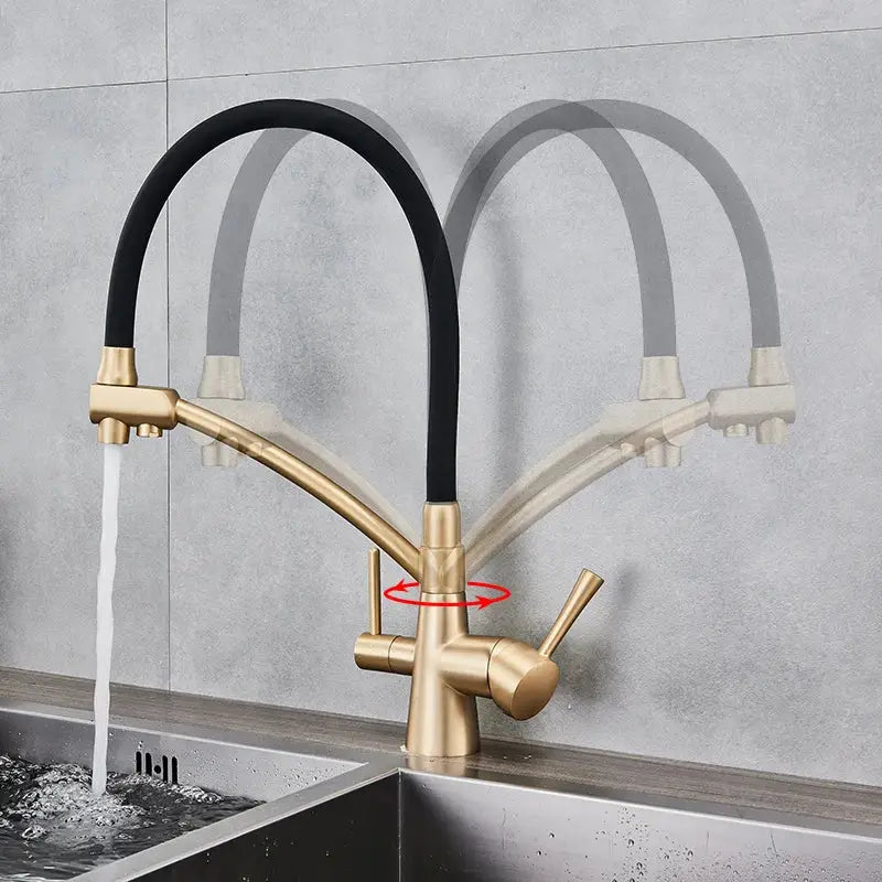 Black Purification Kitchen Faucet