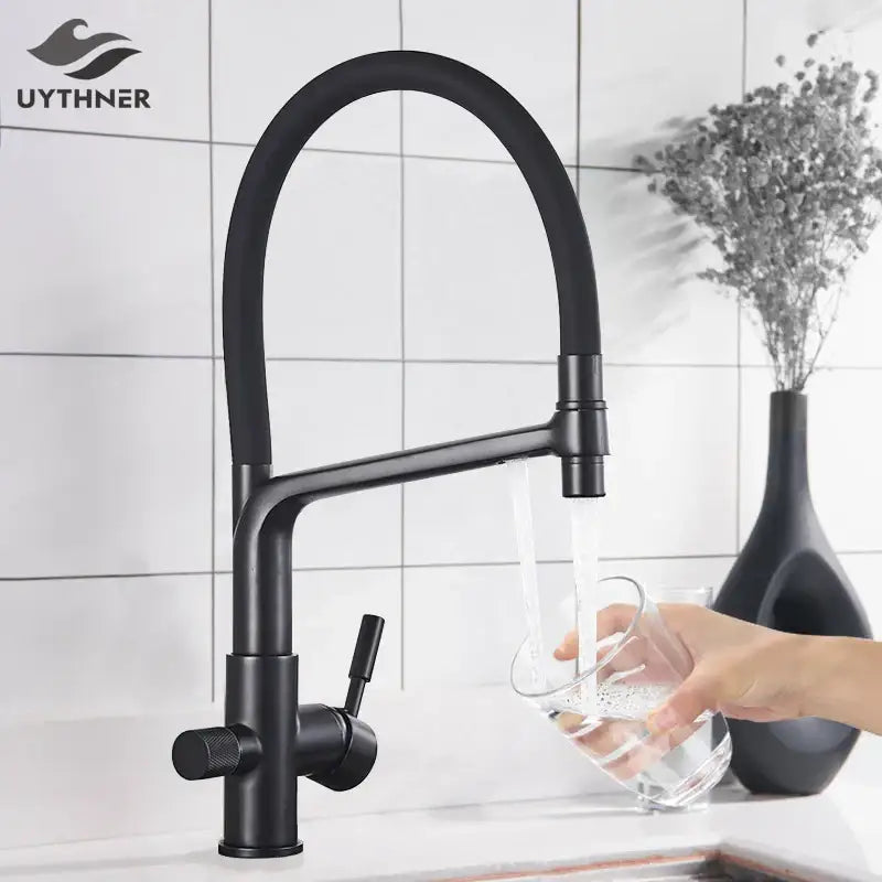 Black 360° Filter Faucet
