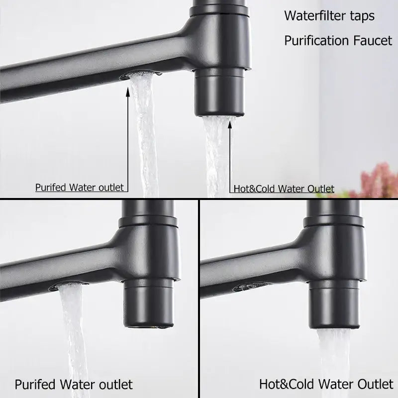 Black 360° Filter Faucet