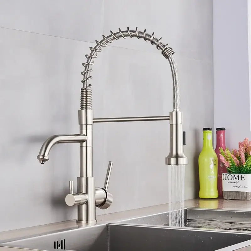 Black Gooseneck Filter Faucet