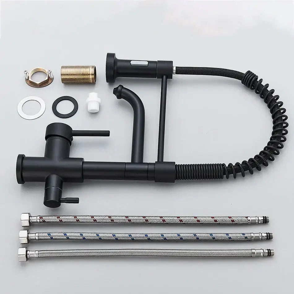 Black Gooseneck Filter Faucet
