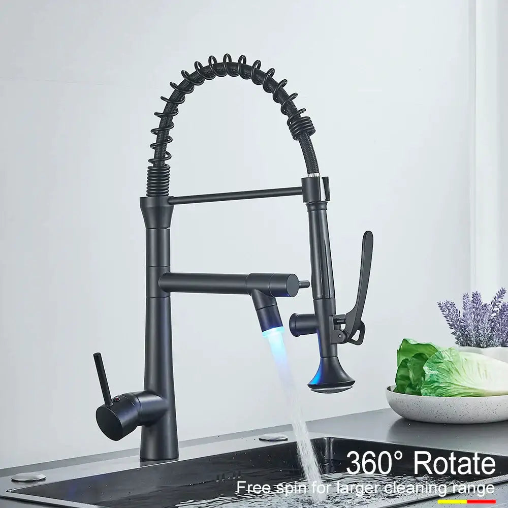 Black LED Dual Faucet