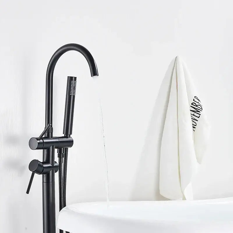 Matte Black Bathtub Faucet