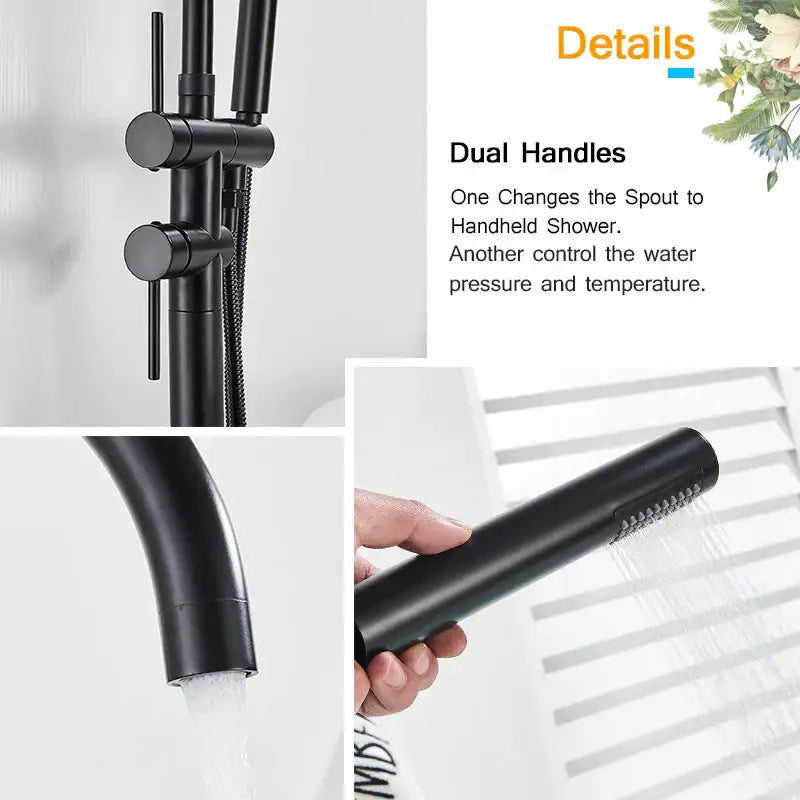 Matte Black Bathtub Faucet