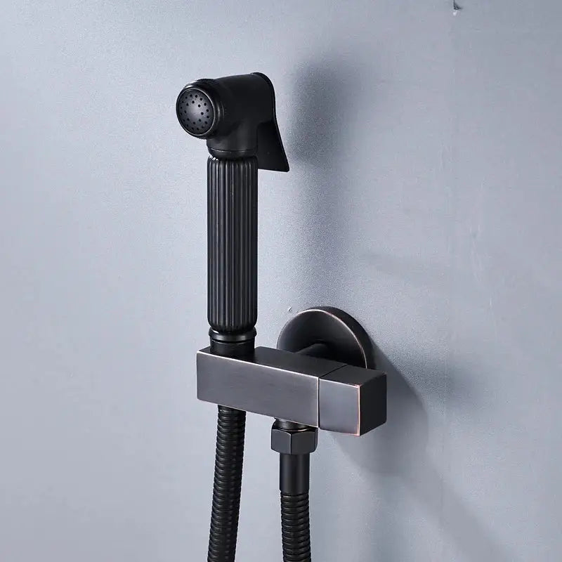 Black Handheld Bidet Faucet