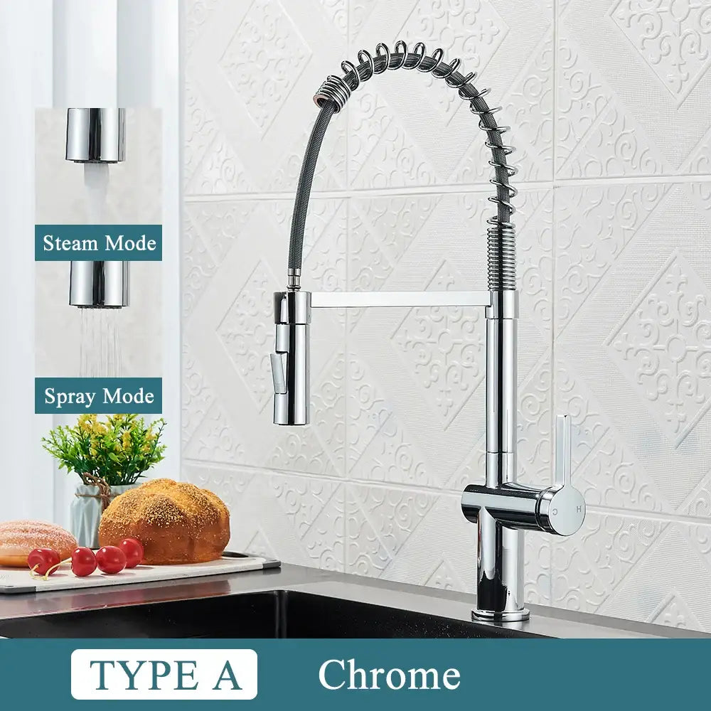 Matte Black Spring Faucet