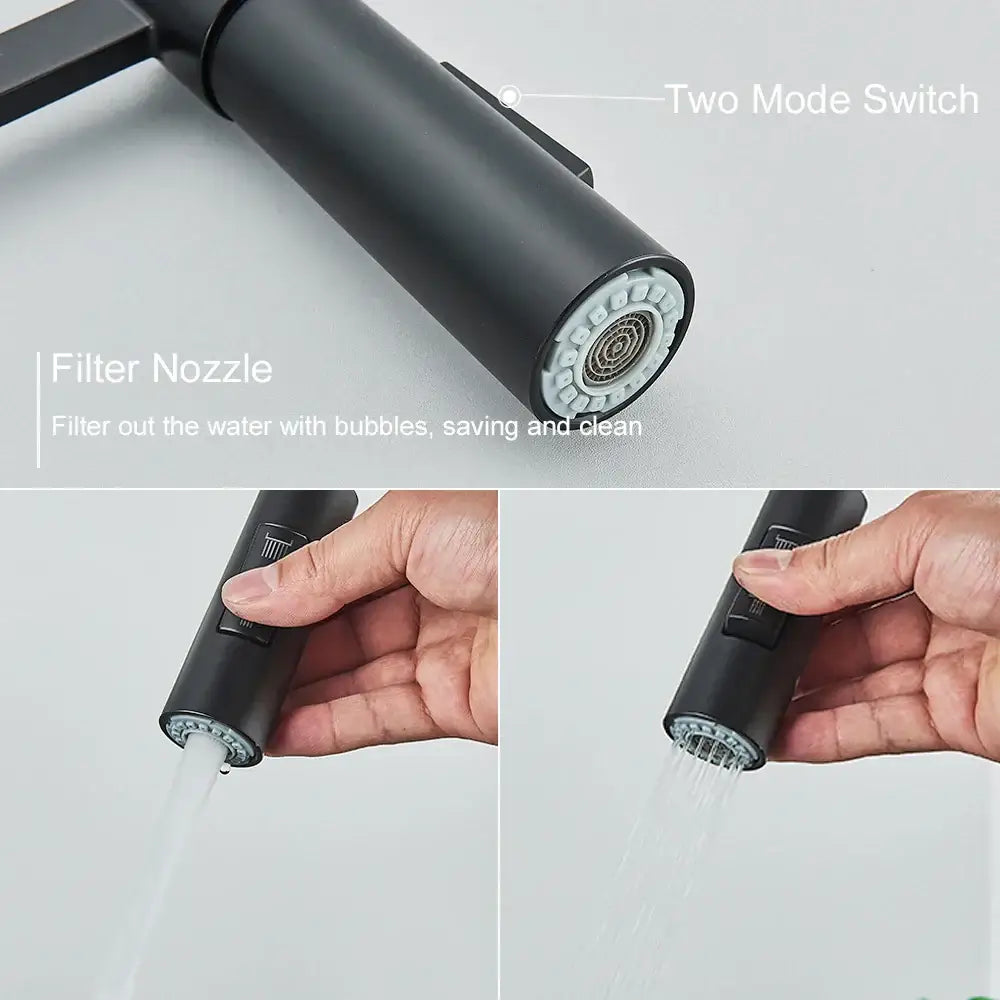 Matte Black Spring Faucet