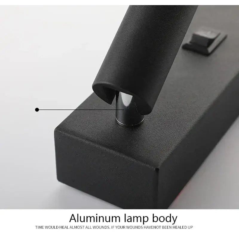 Black Matte LED Wall Sconce with USB Port