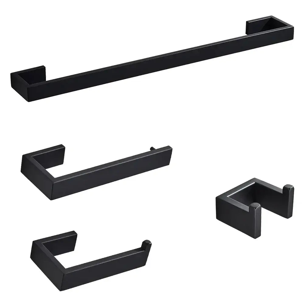 Black Bathroom Hardware Set
