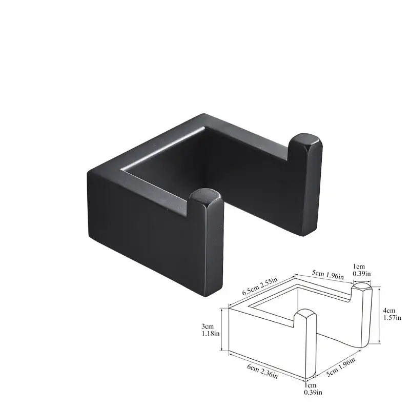 Black Bathroom Hardware Set