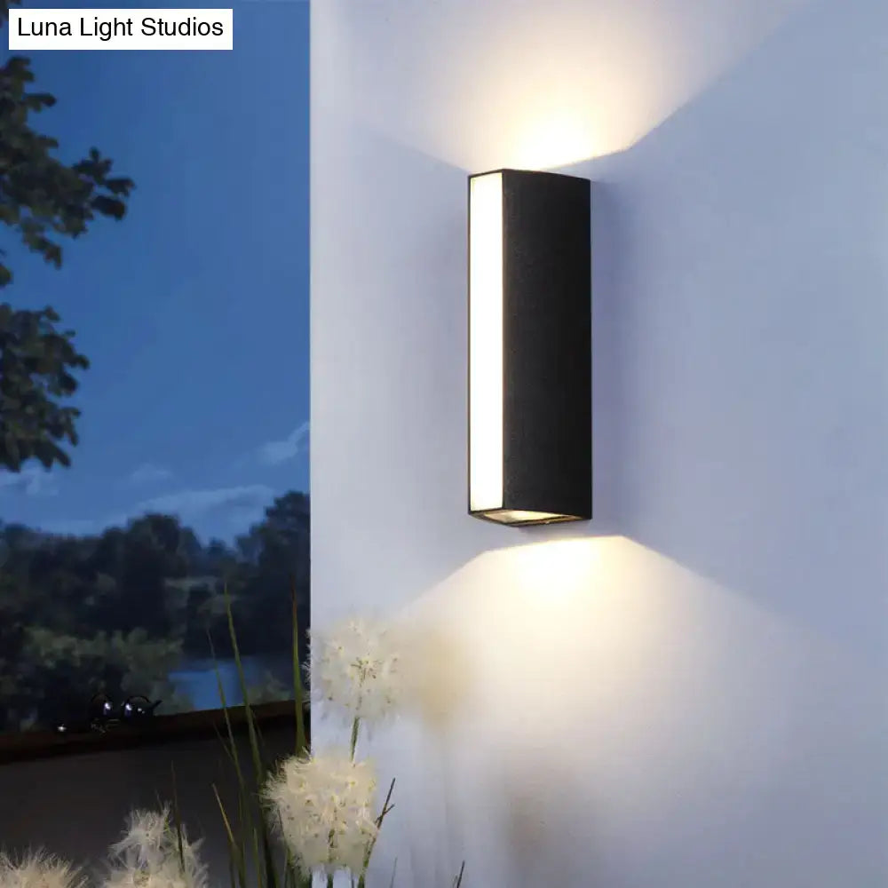 Matte Black Outdoor Wall Sconce