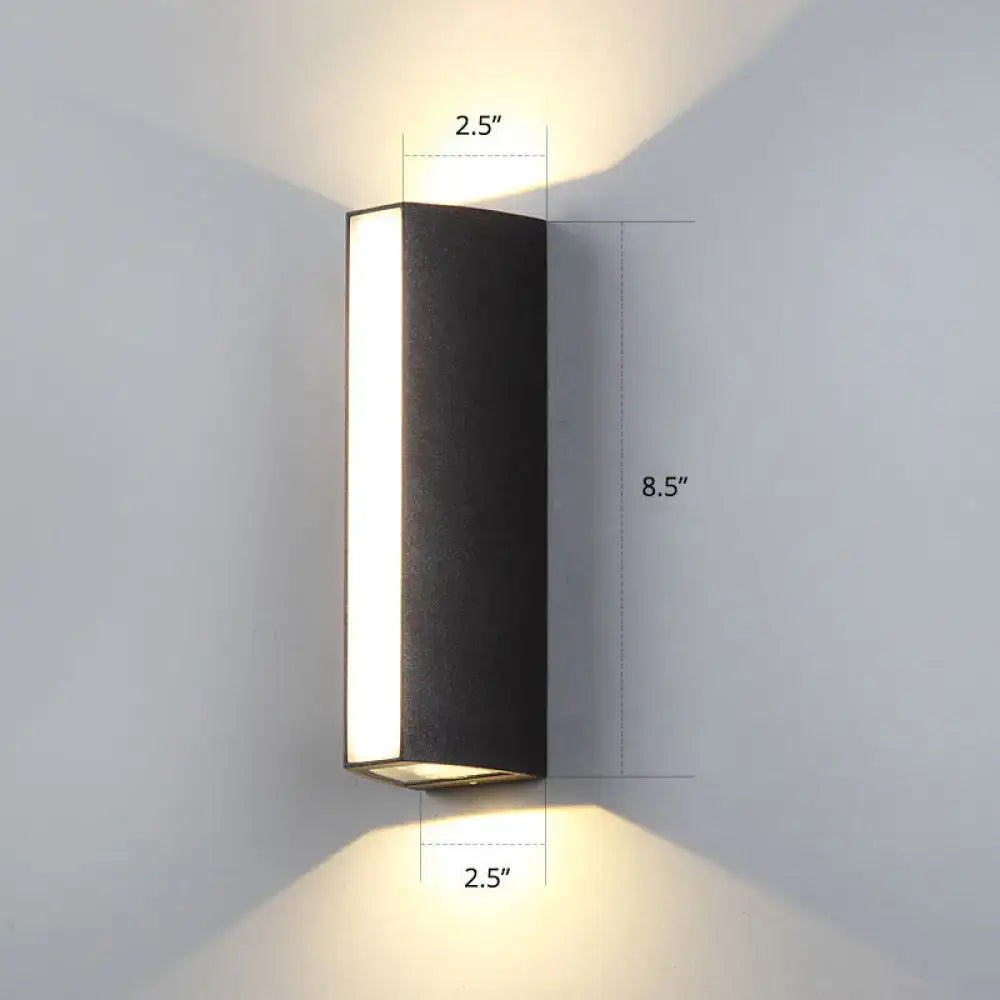 Matte Black Outdoor Wall Sconce