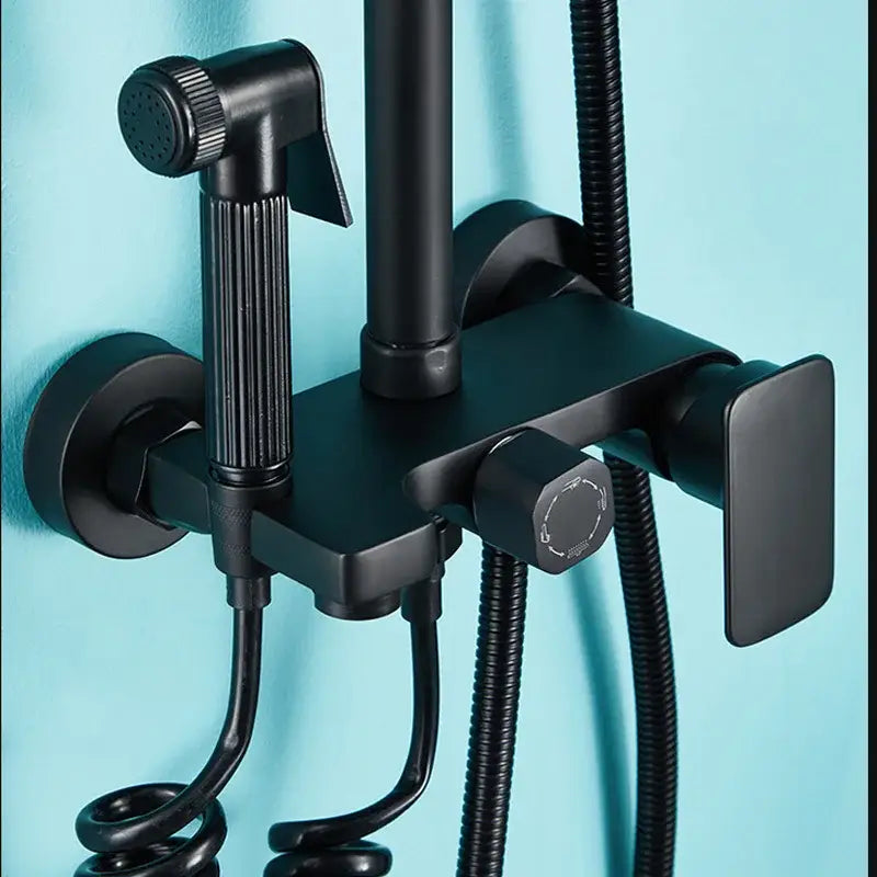 Matte Black Handheld Shower Faucet