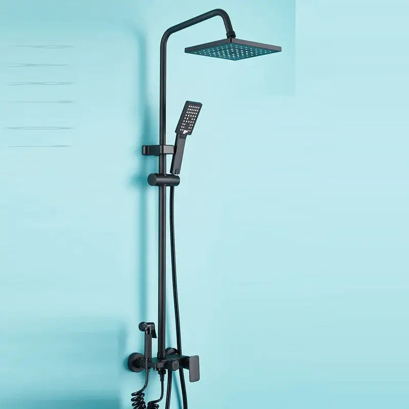 Matte Black Handheld Shower Faucet