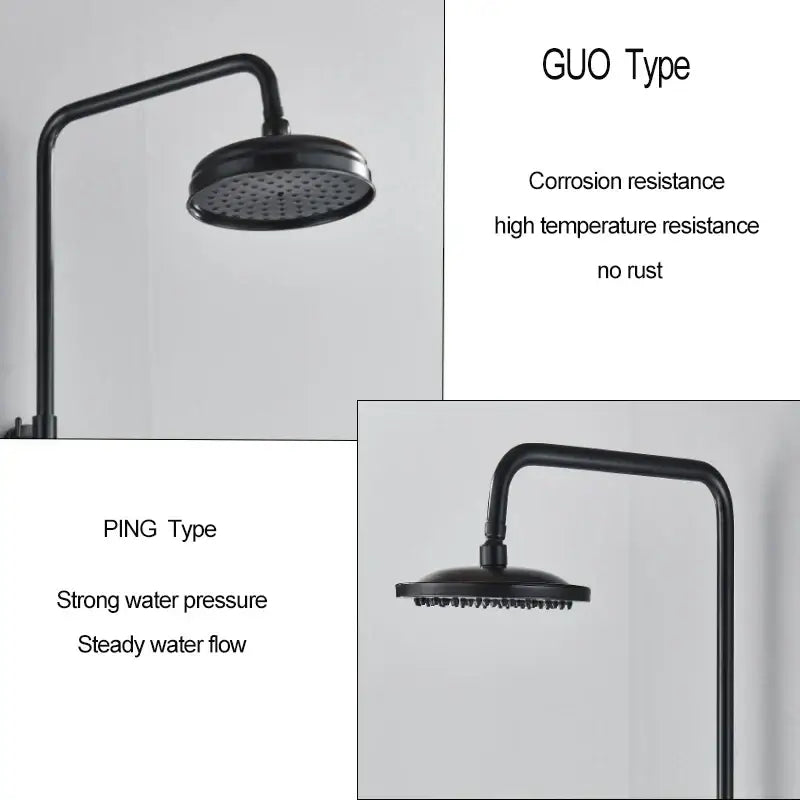 Matte Black Shower Faucet