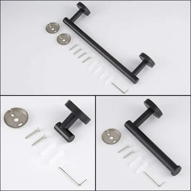 Black Stainless Towel Set