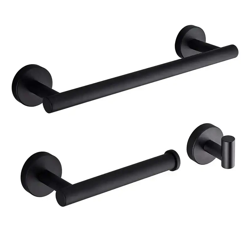 Black Stainless Towel Set
