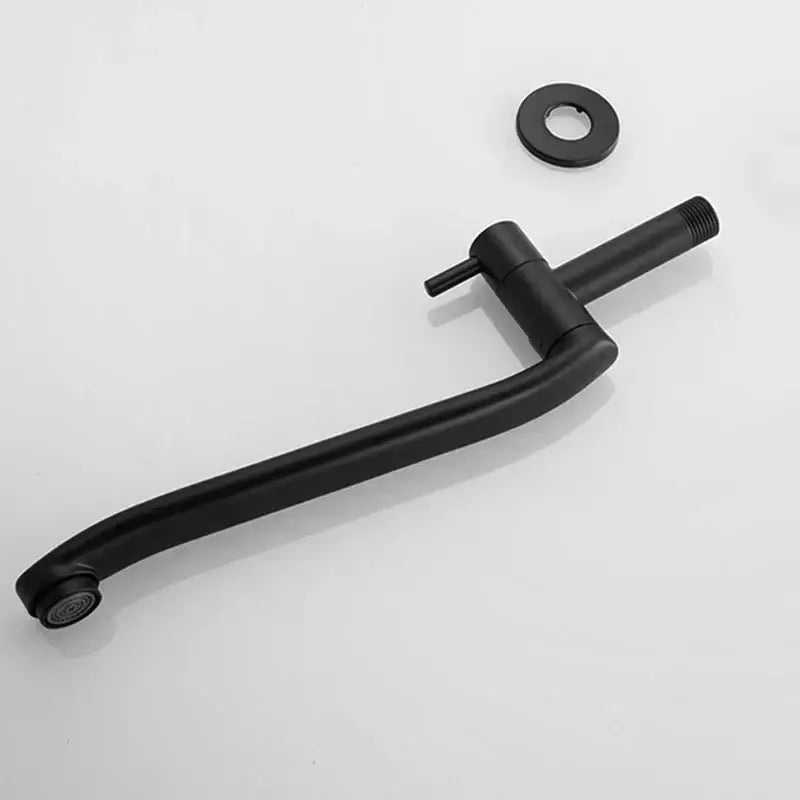 Black Swivel Kitchen Faucet 36cm 360-Degree