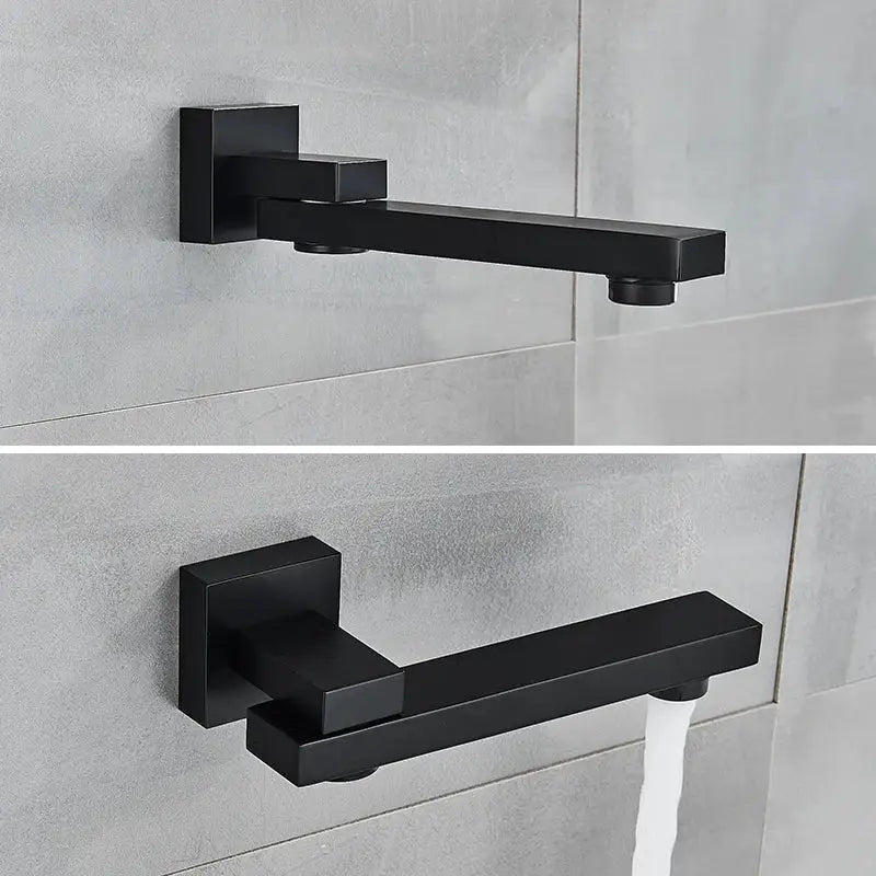 Black Thermostatic Shower Faucet