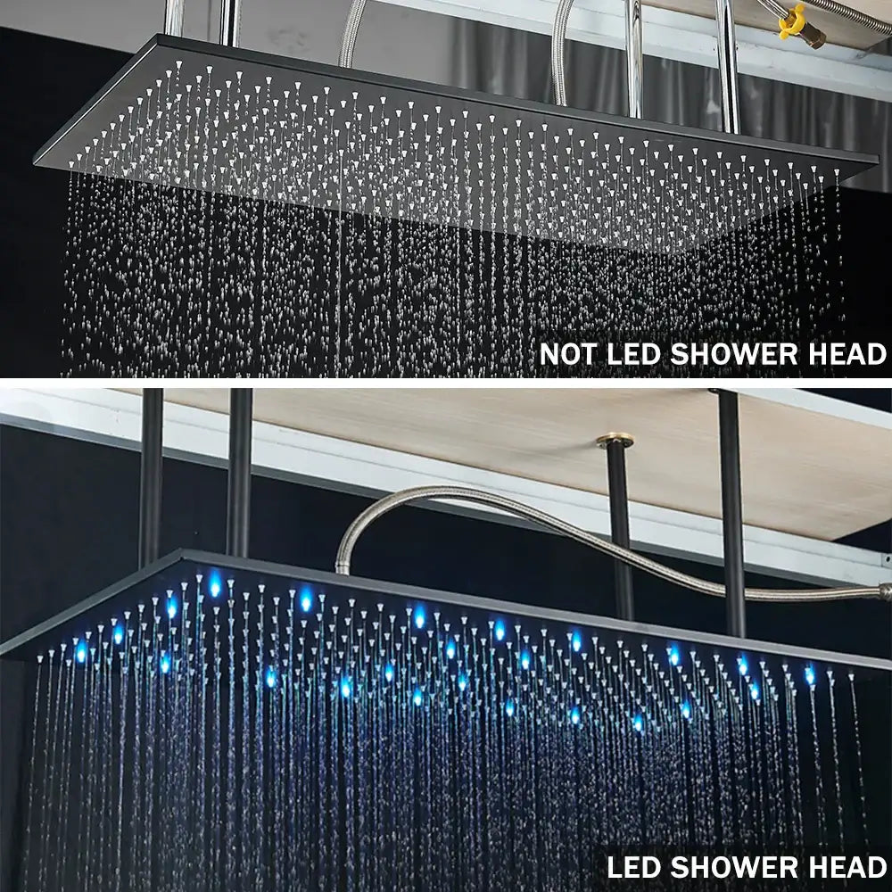 Black Thermostatic Shower Faucet