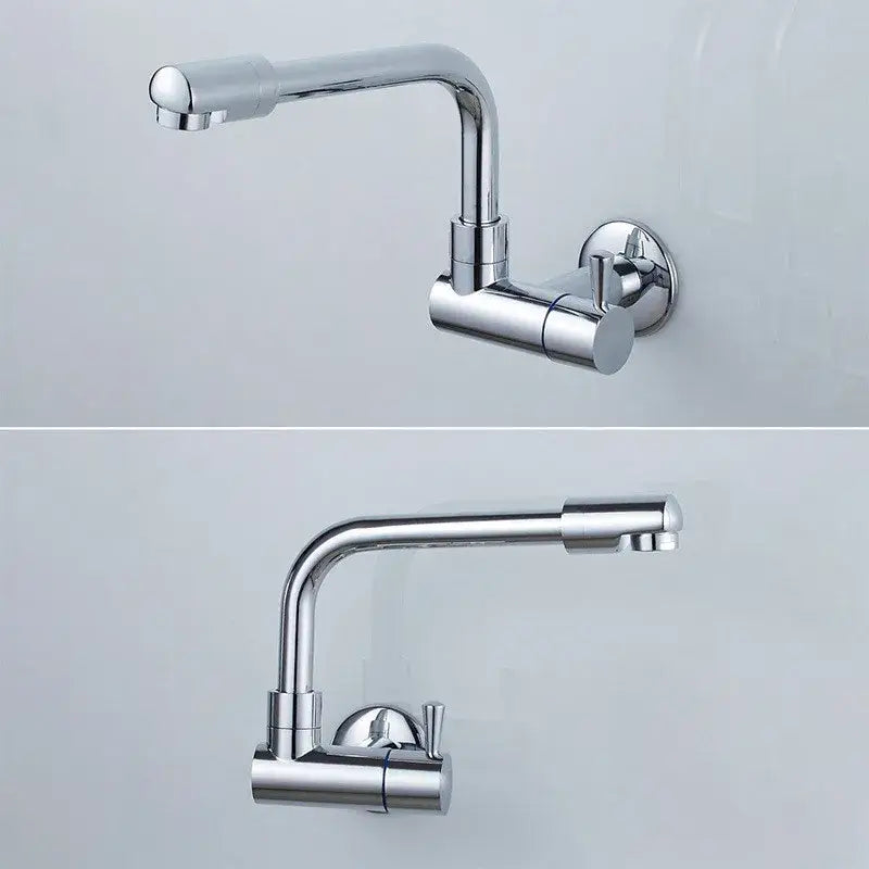 Black Rotating Kitchen Faucet 29cm Brass