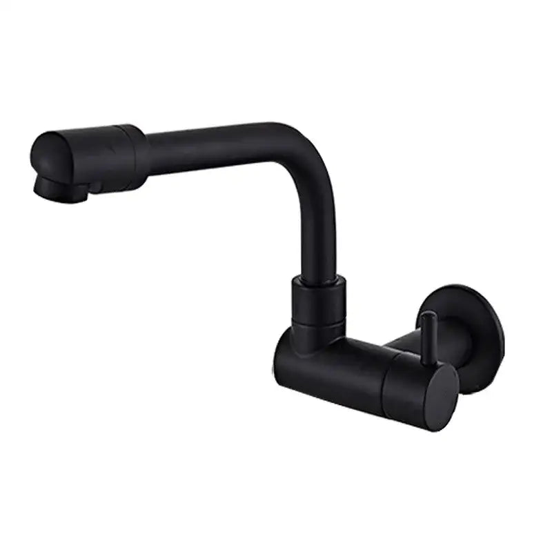 Black Rotating Kitchen Faucet 29cm Brass