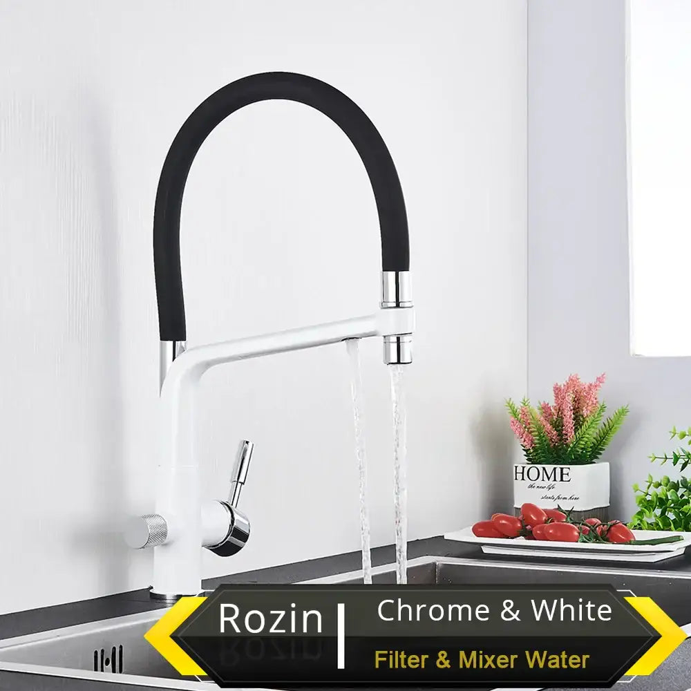 Black Gooseneck Kitchen Faucet