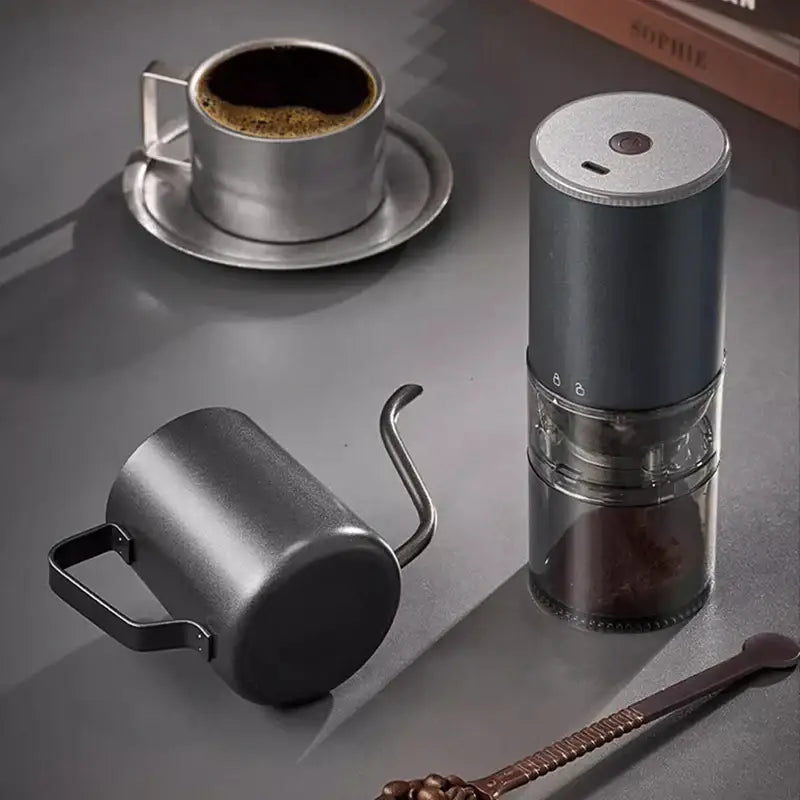 Teal Electric Coffee Grinder