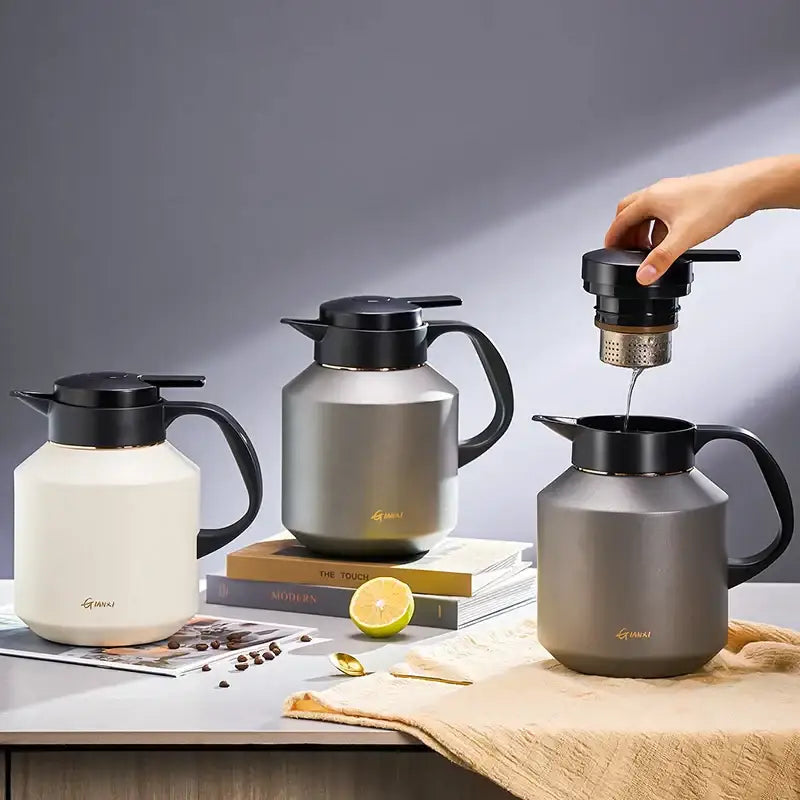 Gray Stainless Vacuum Flask