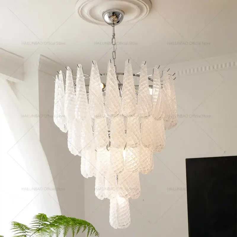 Crystal Glass Chandelier Medieval Cascade Style