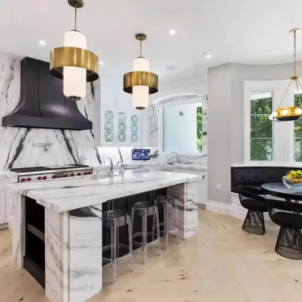 Gold Brass Pendant Light for Dining or Kitchen