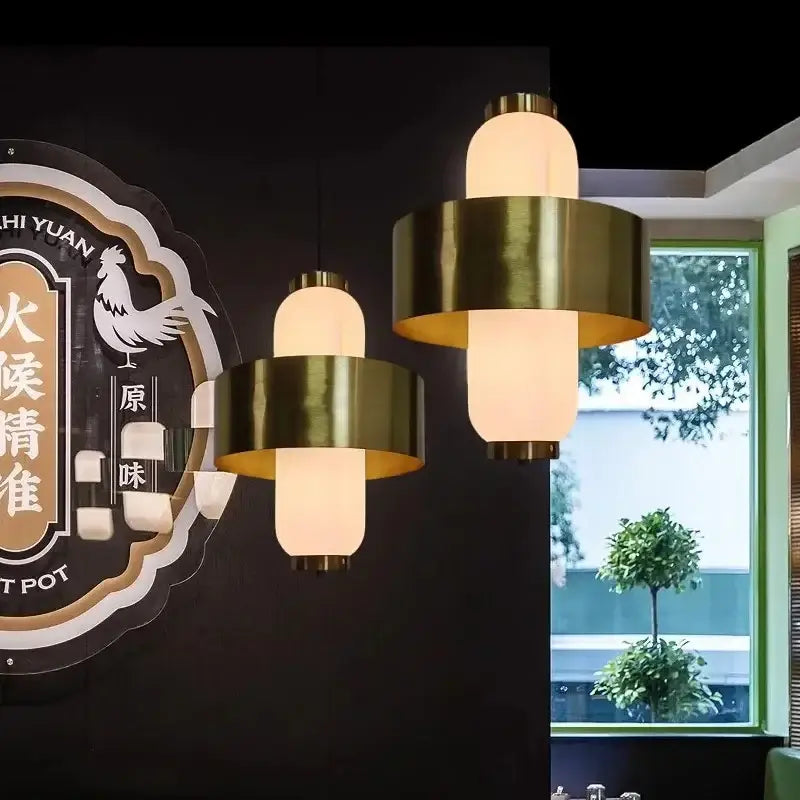 Gold Brass Pendant Light for Dining or Kitchen