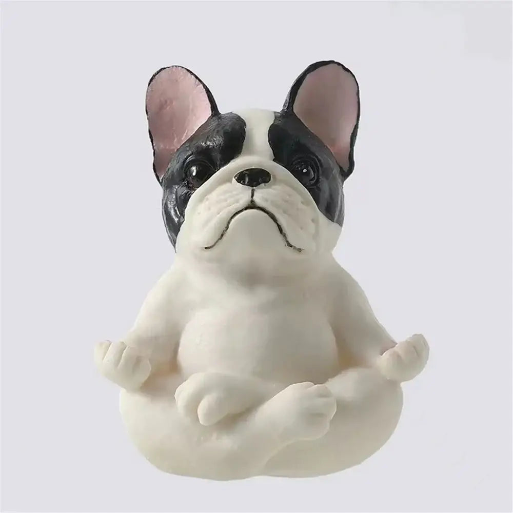 Glossy Bulldog Resin Statue