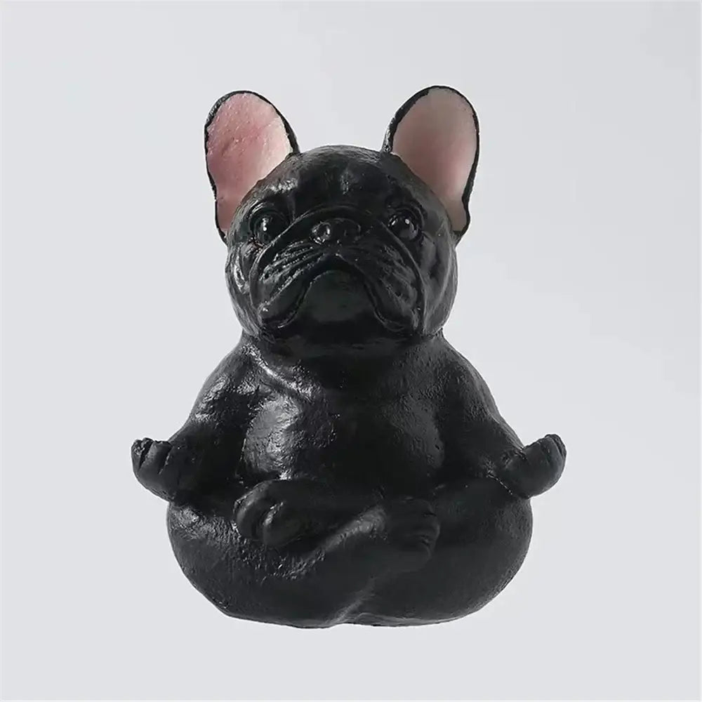Glossy Bulldog Resin Statue