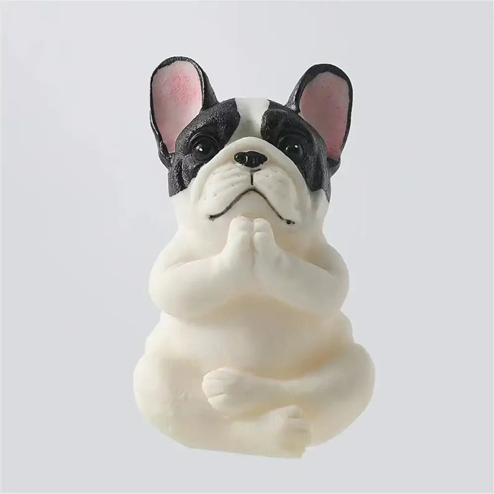 Glossy Bulldog Resin Statue