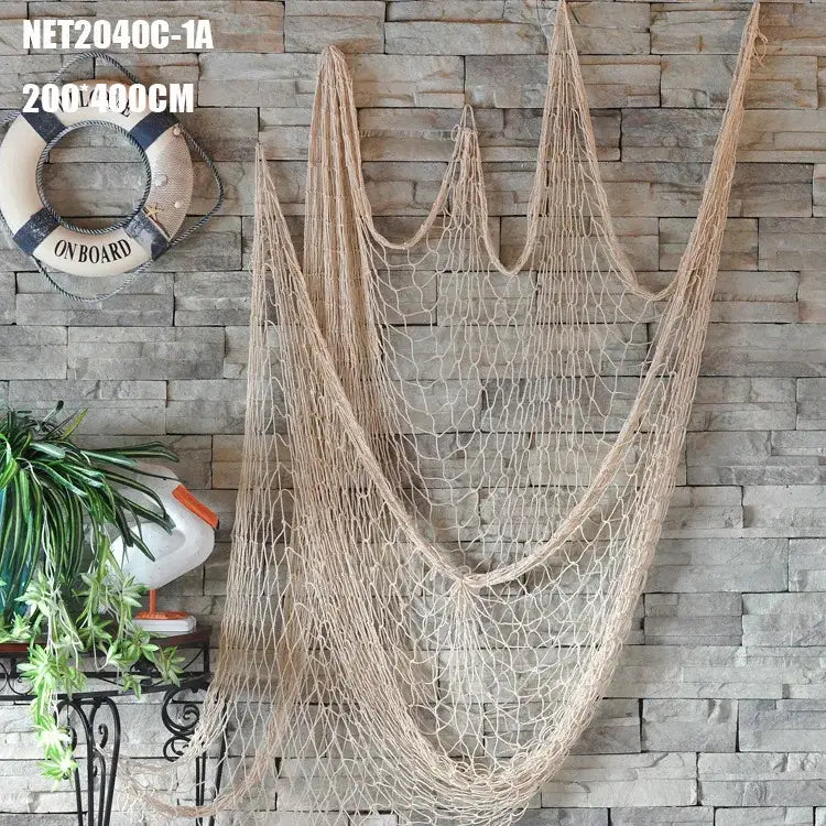 Beige Fishing Net Decor